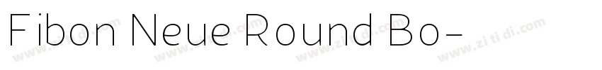 Fibon Neue Round Bo字体转换